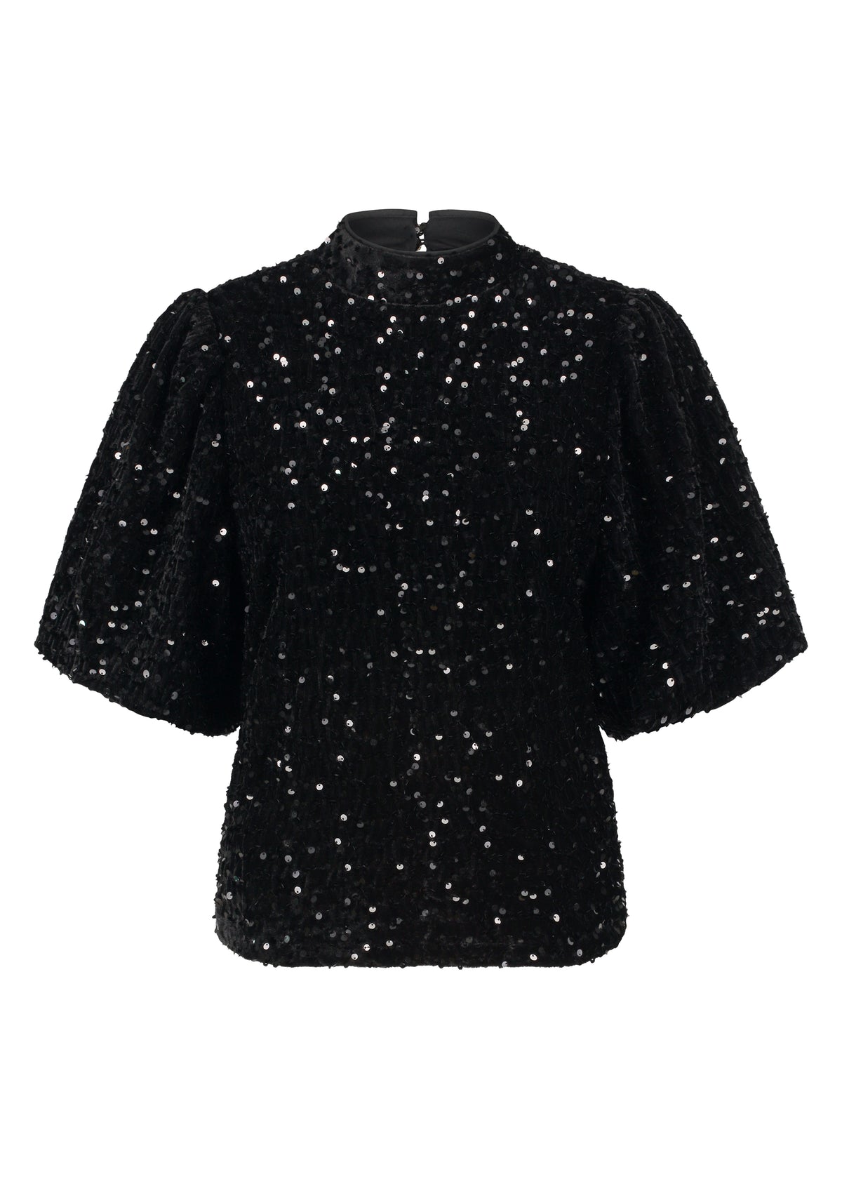 Top Sequins - Zwart