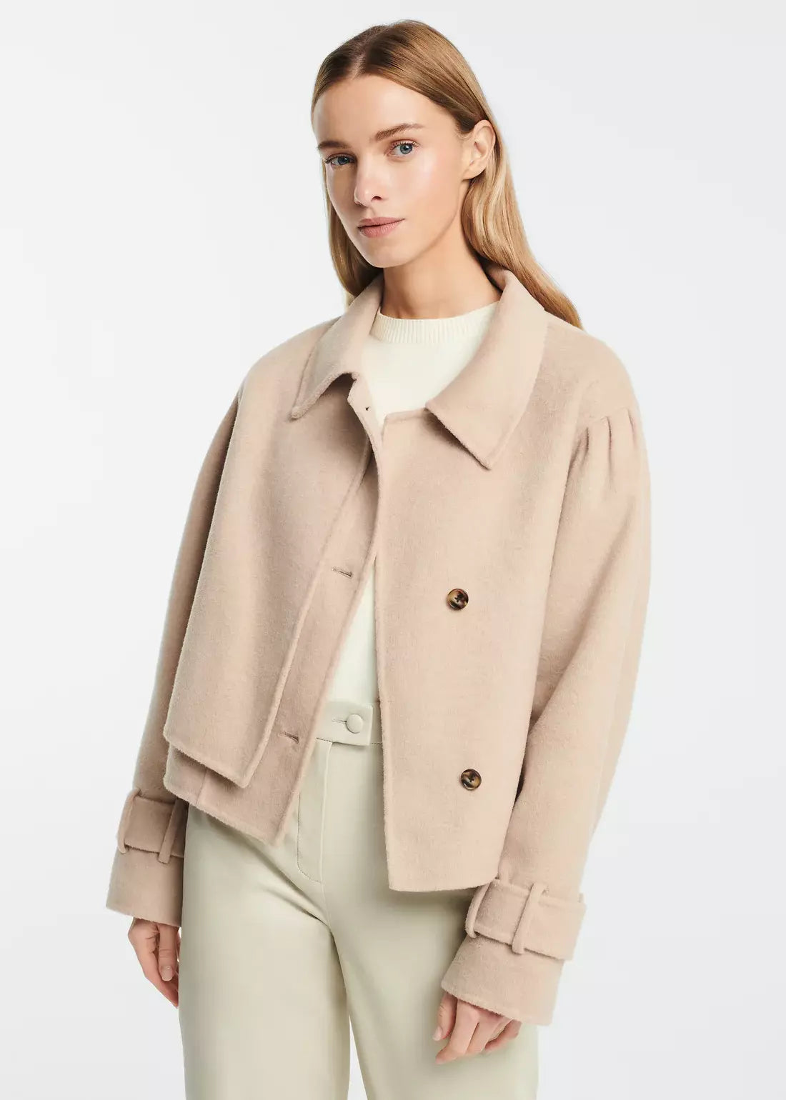 CATALANA Jacket Wool Blend - Beige