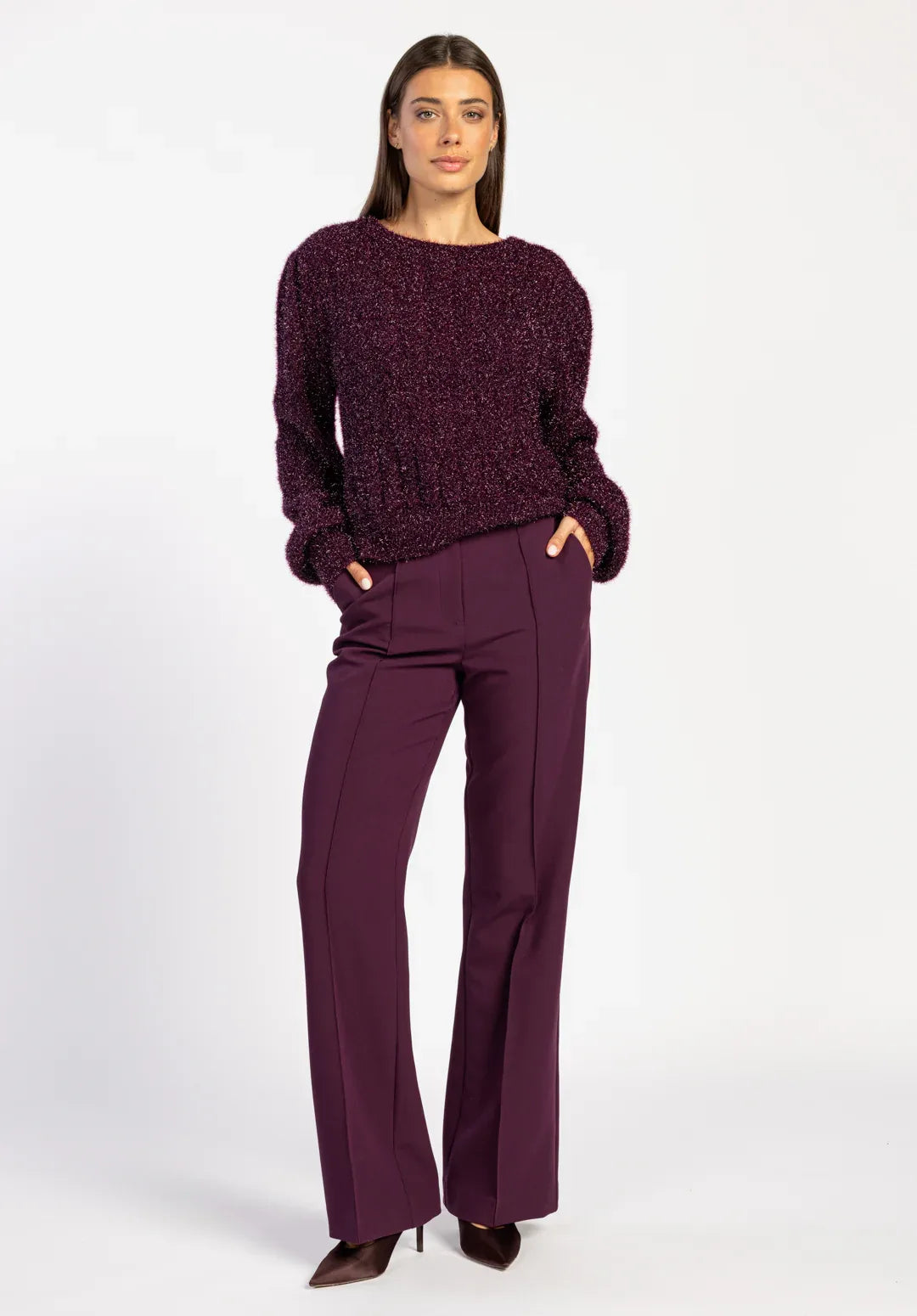 TROUSERS - Paars