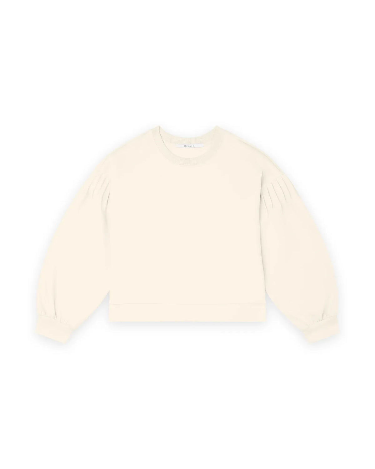 Oversized Sweater With Shoulder Pintucks - Geel