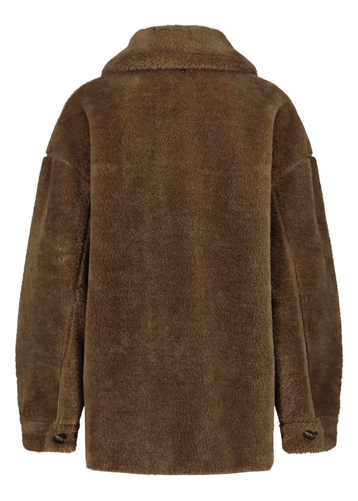 Coat Bonded Suedine Snake - Bruin