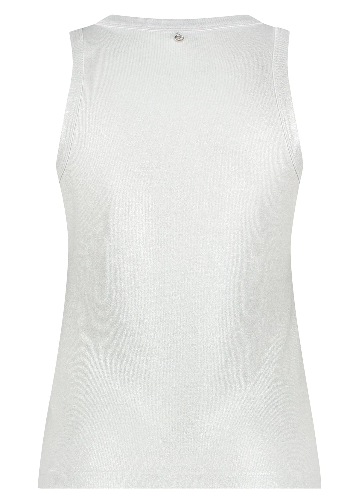 Coated Rib Singlet - Zilver