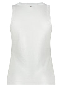 Coated Rib Singlet - Zilver