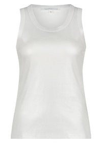 Coated Rib Singlet - Zilver