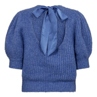 CoralieCC Bow Rib Knit - Blauw