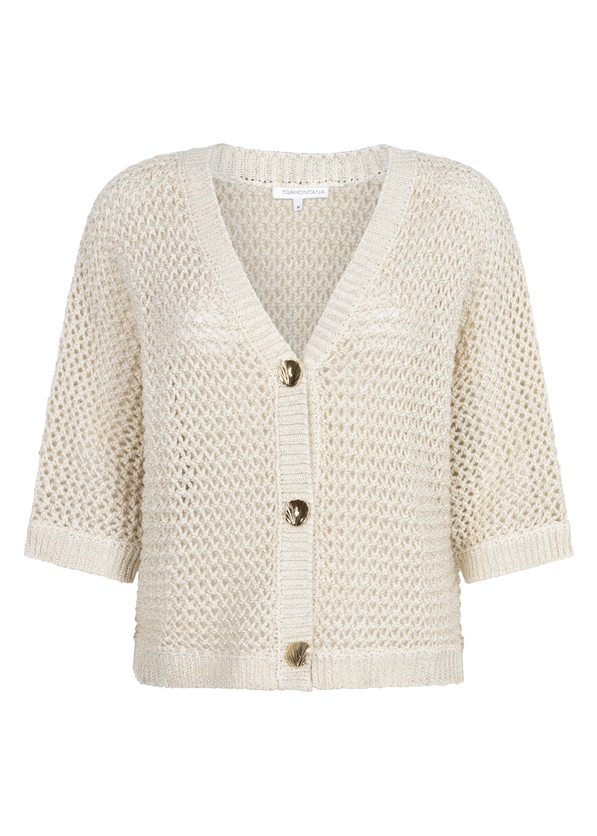Crochet V-Neck Cardigan