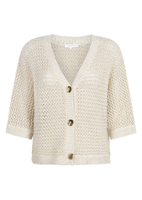 Crochet V-Neck Cardigan