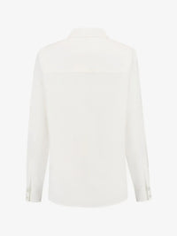 Deja Lace-up Blouse - Wit