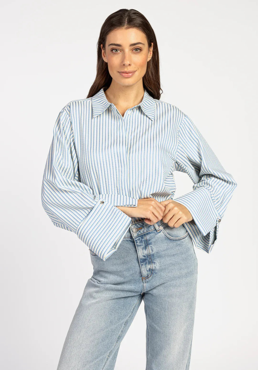 BLOUSE - Blauw