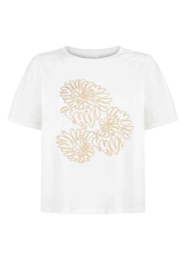 Embroidered Artwork T-Shirt