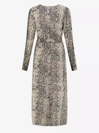 Reese Snake Dress - Bruin