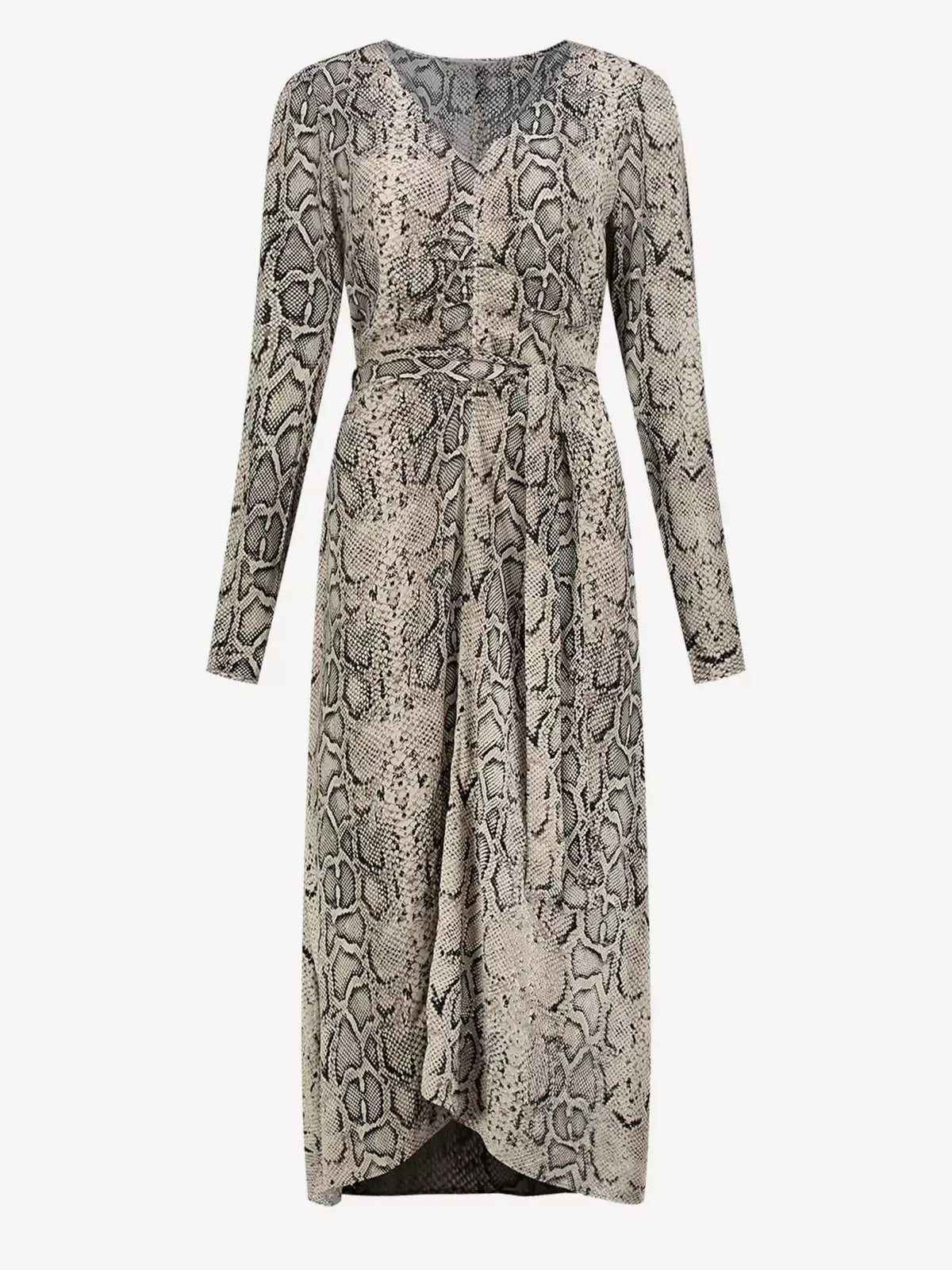 Reese Snake Dress - Bruin