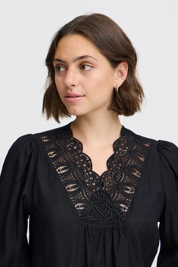 FRBLONDIE Blouse - Zwart
