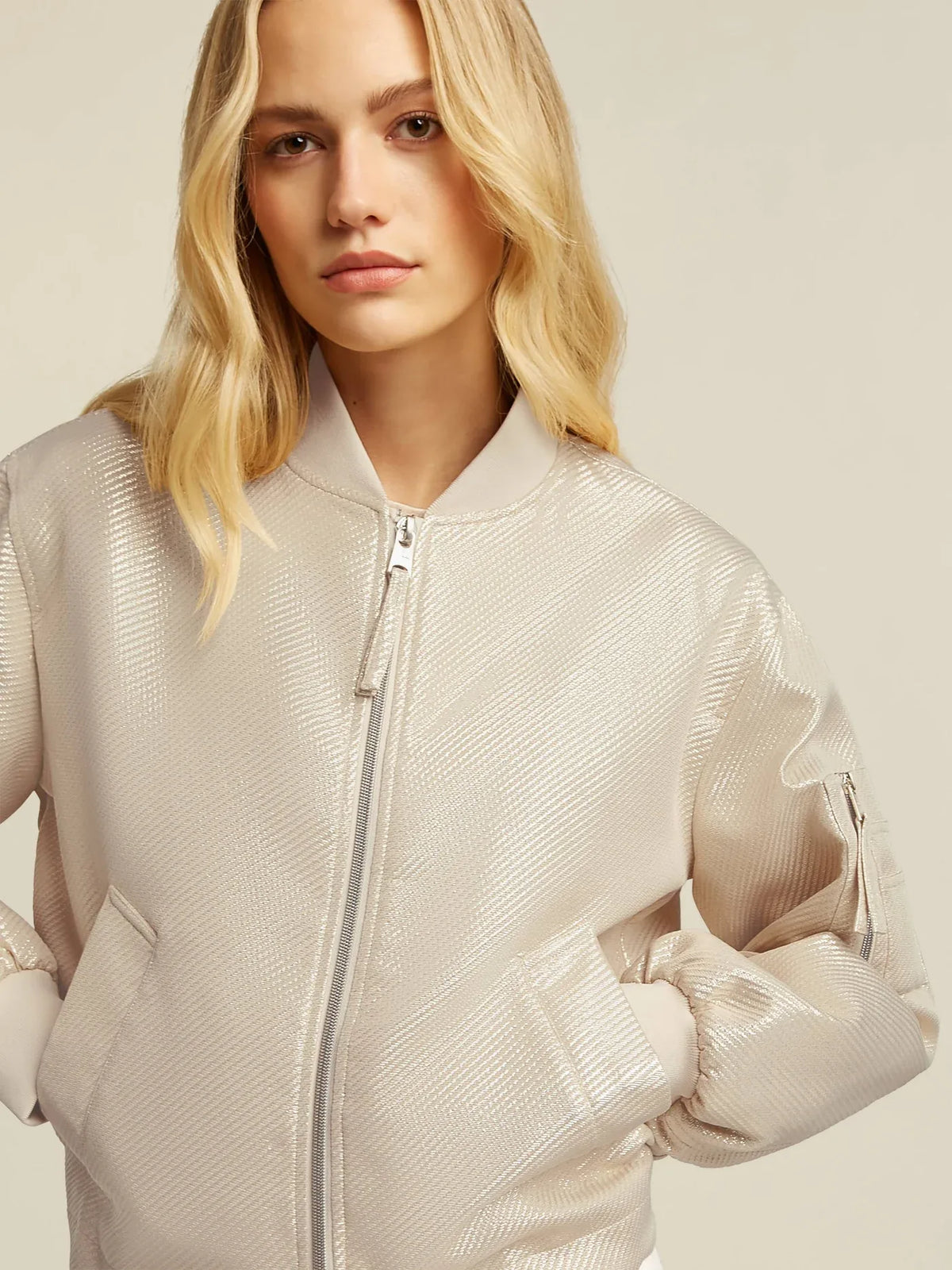 GOLDIE bomber jacket - Roze