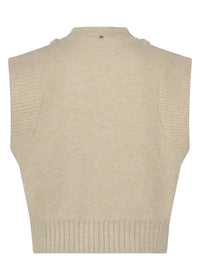 Gilet Cables - Beige
