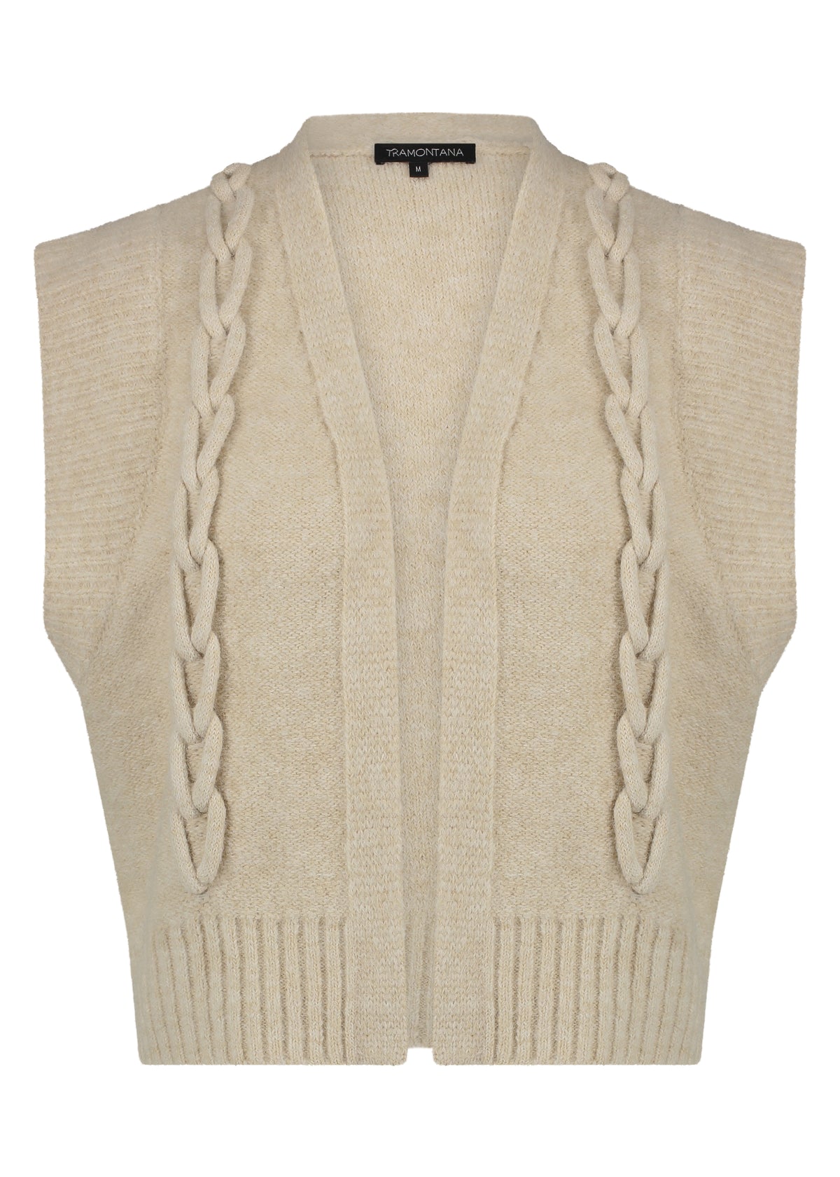 Gilet Cables - Beige