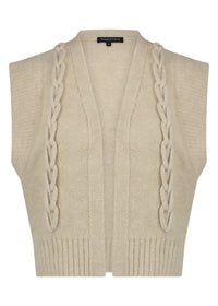 Gilet Cables - Beige