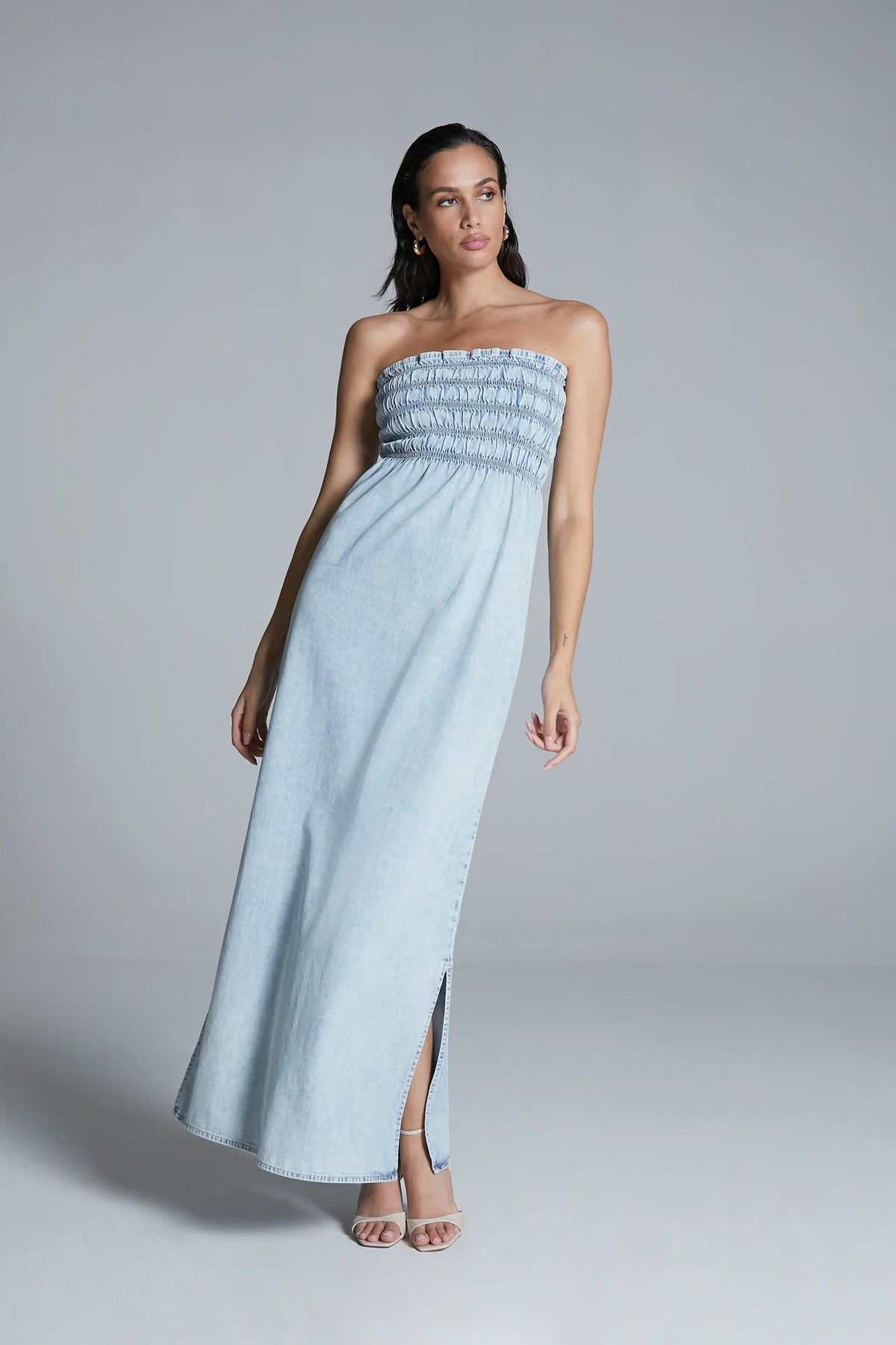 Strapless Smock Dress - Multi
