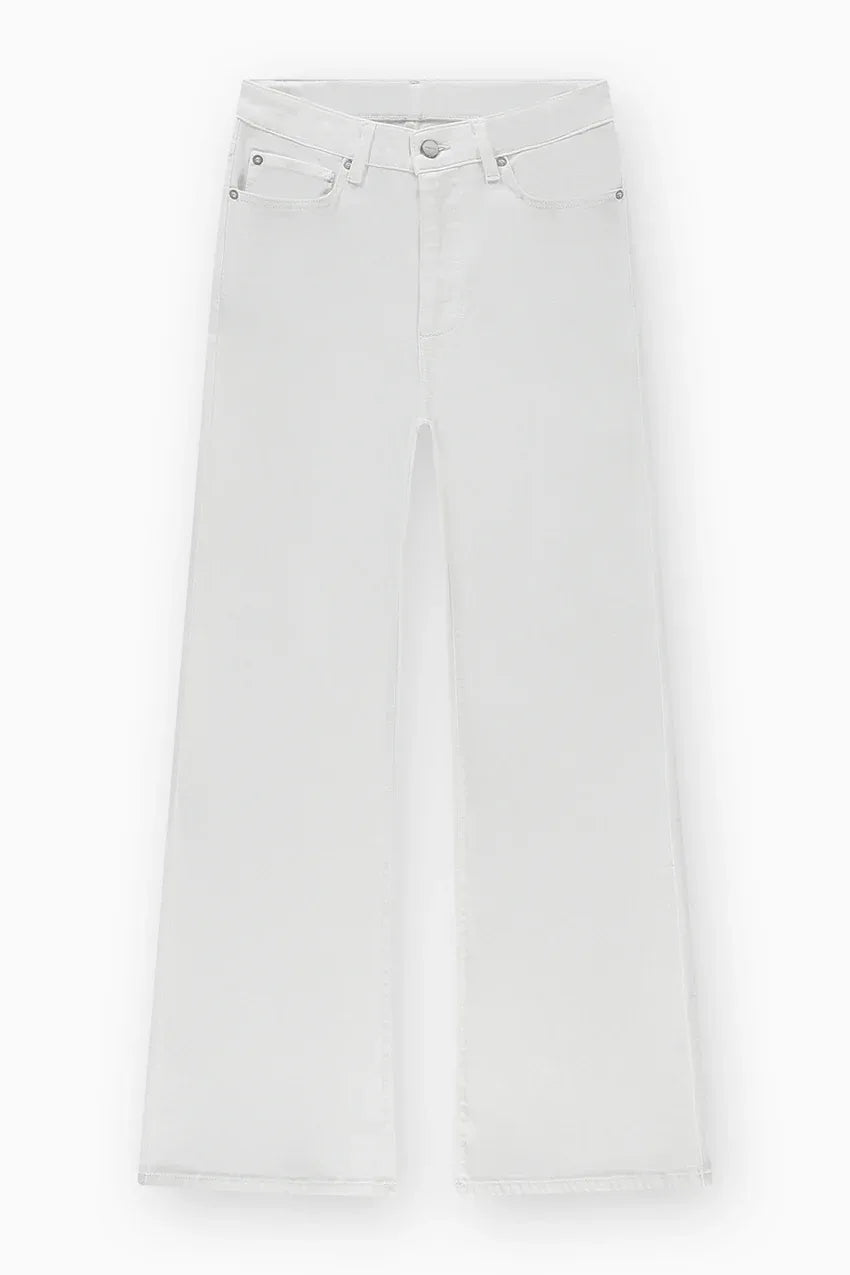 James - Colored Wide Leg Jeans - Wit
