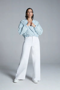 James - Colored Wide Leg Jeans - Wit