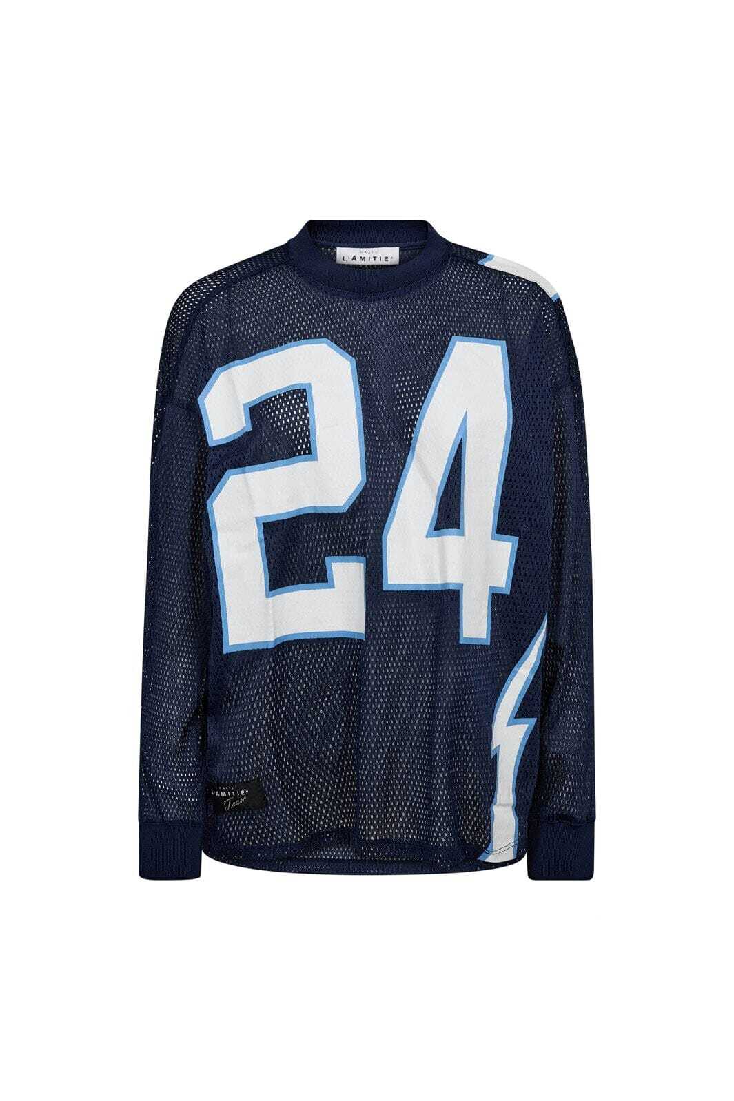 American Football LS Tee - Blauw
