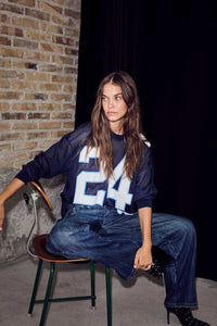 American Football LS Tee - Blauw