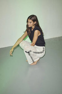 Utopia Lace Tie Pant - Wit