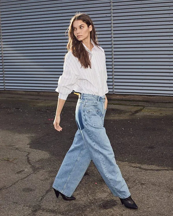 Flip Waist Pocket Tall Jeans - Blauw