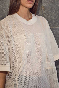 Drift HL Lace Tee - Wit