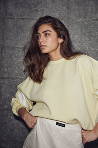 Maxi Split Logo Sweat - Geel