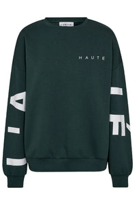 Maxi Split Logo Sweat - Groen