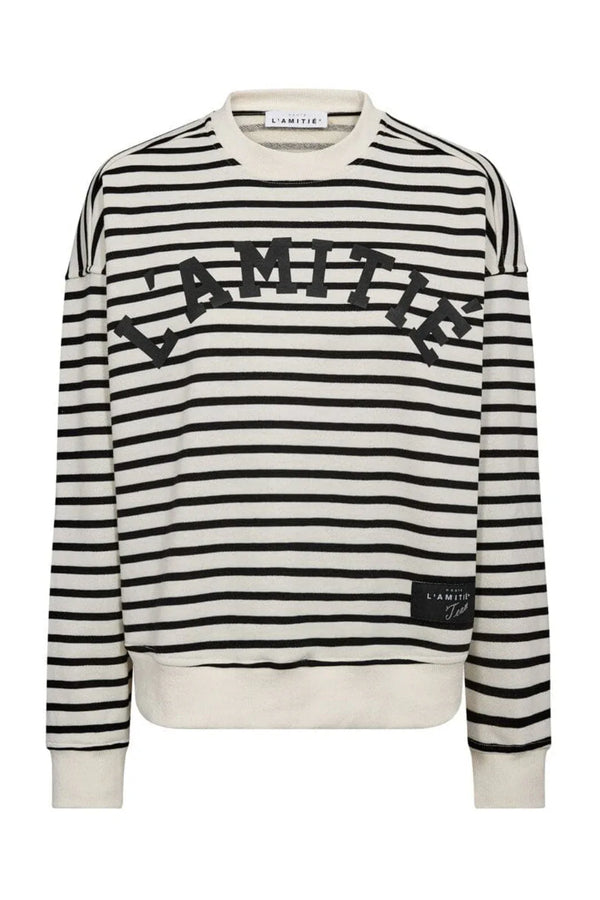 Stripe Logo Sweat - Wit