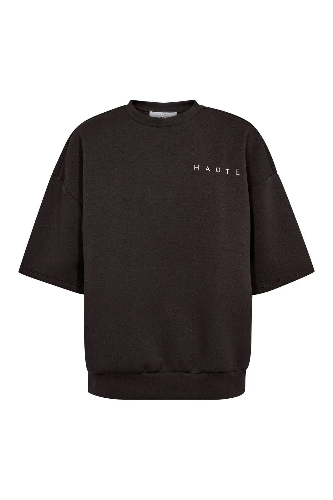 Maxi Split SS Logo Sweat - Grijs