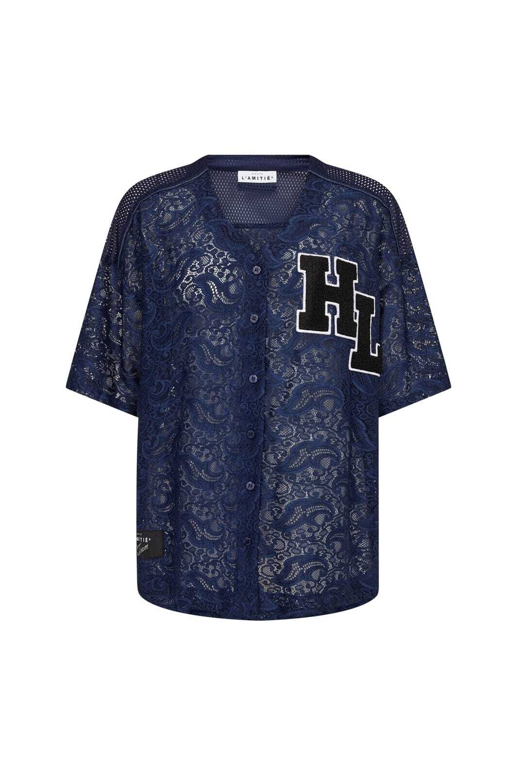 Court Lace Tee - Blauw