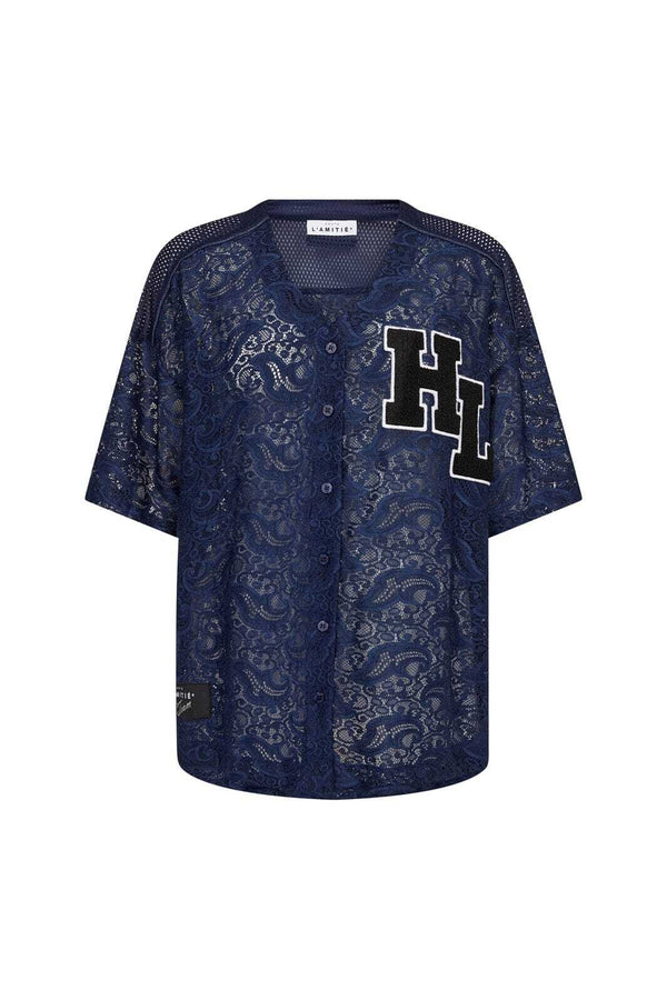 Court Lace Tee - Blauw