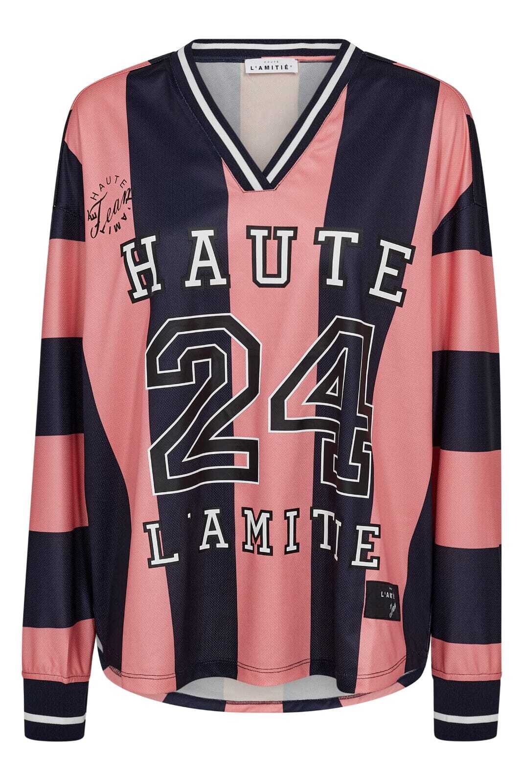 HL24 Stripe Football Blouse - Blauw