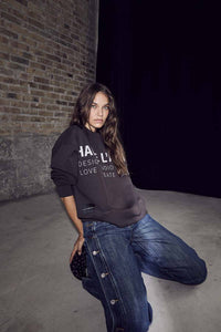 Denize Button Tall Jeans - Blauw