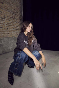 Denize Button Tall Jeans - Blauw