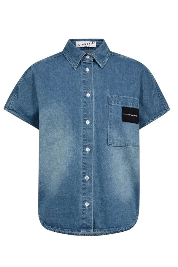 Denim NS Logo Shirt - Blauw