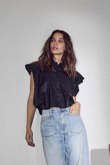 Dinnie NS Coated Shirt - Zwart