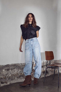 Dinnie NS Coated Shirt - Zwart