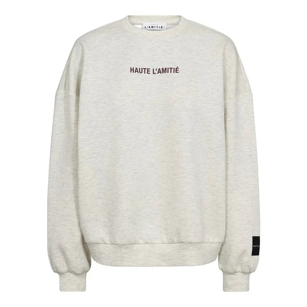 Back Print Studio Sweat - Beige