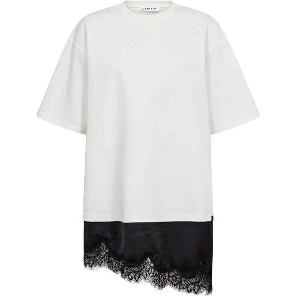 Loose Mix Lingerie Tee - Zwart