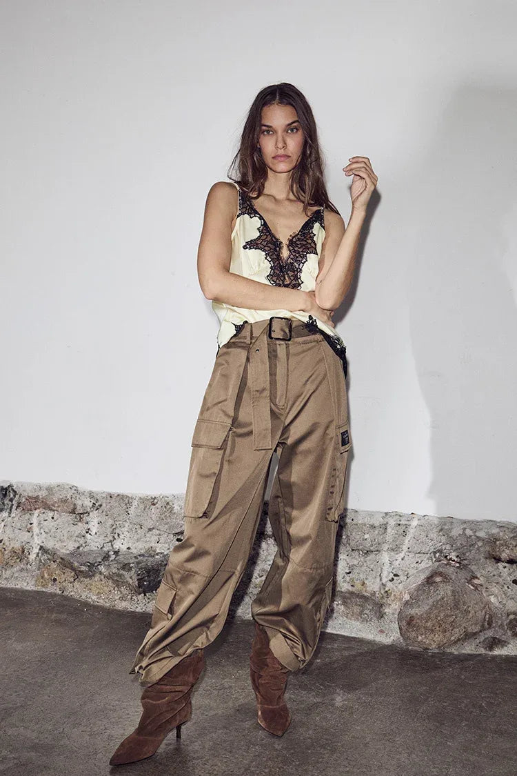 Rabi Cargo Pocket Tall Pant - Groen