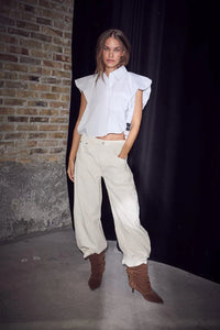 Dinnie NS Poplin Shirt - Wit