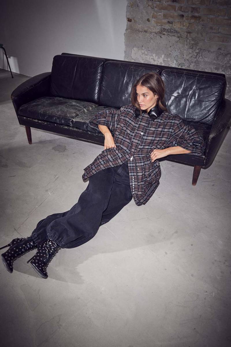Denim Harem Tall Pant Black