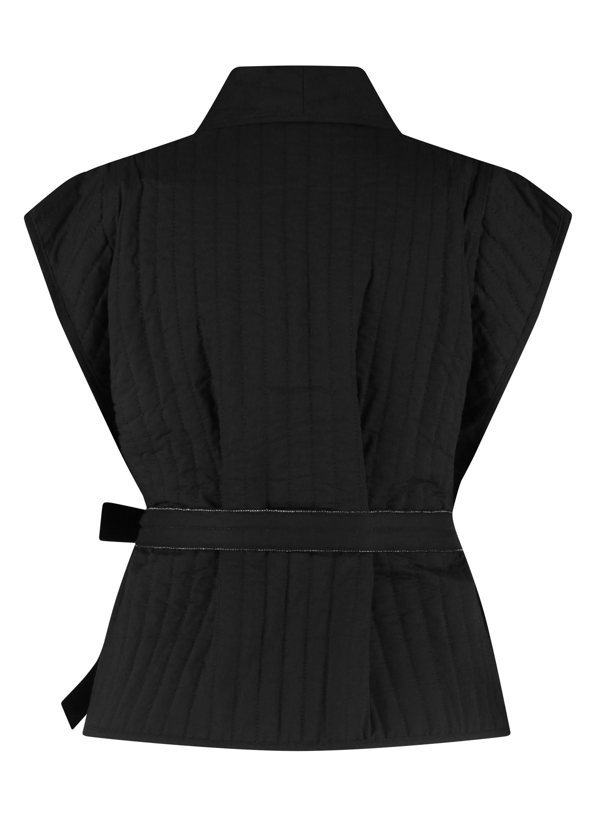 Gilet Belted - Zwart