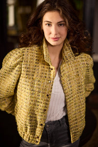 Jacket Fancy Tweed - Geel