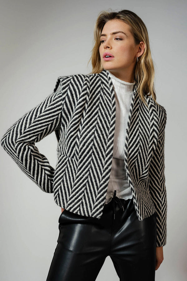 Jacket Shoulder Detail - Zwart