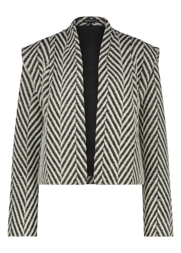 Jacket Shoulder Detail - Zwart